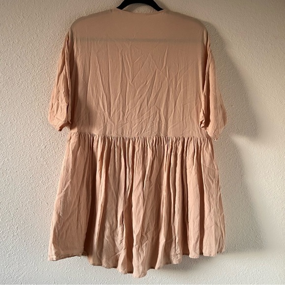 Amaryllis x Ashlee Nichols Dolman sleeve Button Front Babydoll Dress Sz Small - Picture 9 of 11
